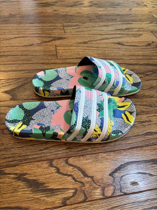 adidas Shoes - Adidas Women’s Adilette Slides in Multicolor Floral Limited Edition Design